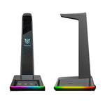 Cargar imagen en el visor de la galería, Soporte gamer para audífonos Gadgets&amp;Fun RGB entrada 3.5 y 7.1
