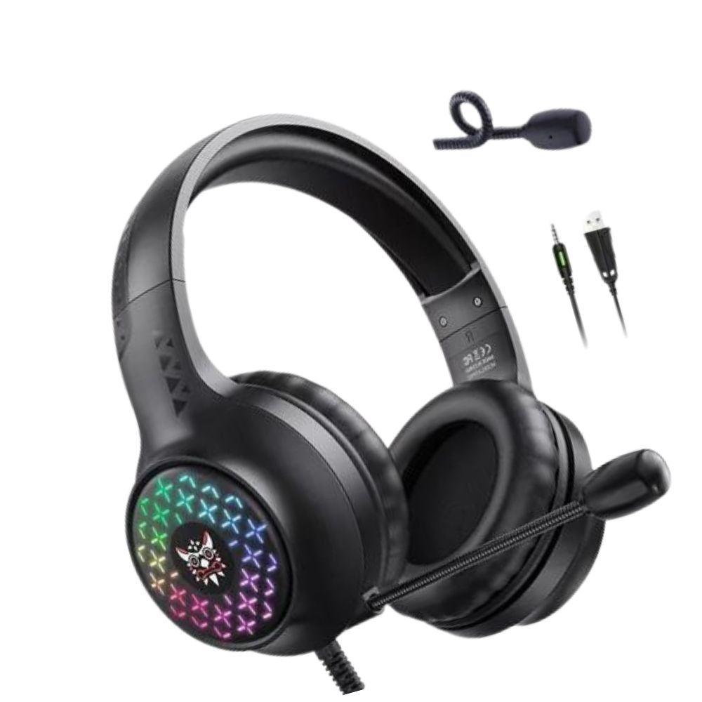 Audífonos gamer de diadema alámbrica Gadgets&Fun RGB