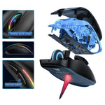 Cargar imagen en el visor de la galería, Mouse gamer alámbrico ergonómico Gadgets&amp;Fun RGB
