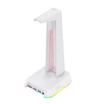 Cargar imagen en el visor de la galería, Soporte gamer para audífonos Gadgets&amp;Fun RGB entrada 3.5 y 7.1
