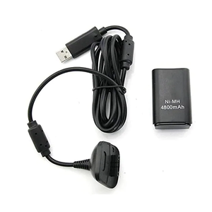 Batería recargable Xbox 360 Pila recargable Gadgets&Fun para Xbox 360 kit carga y juega