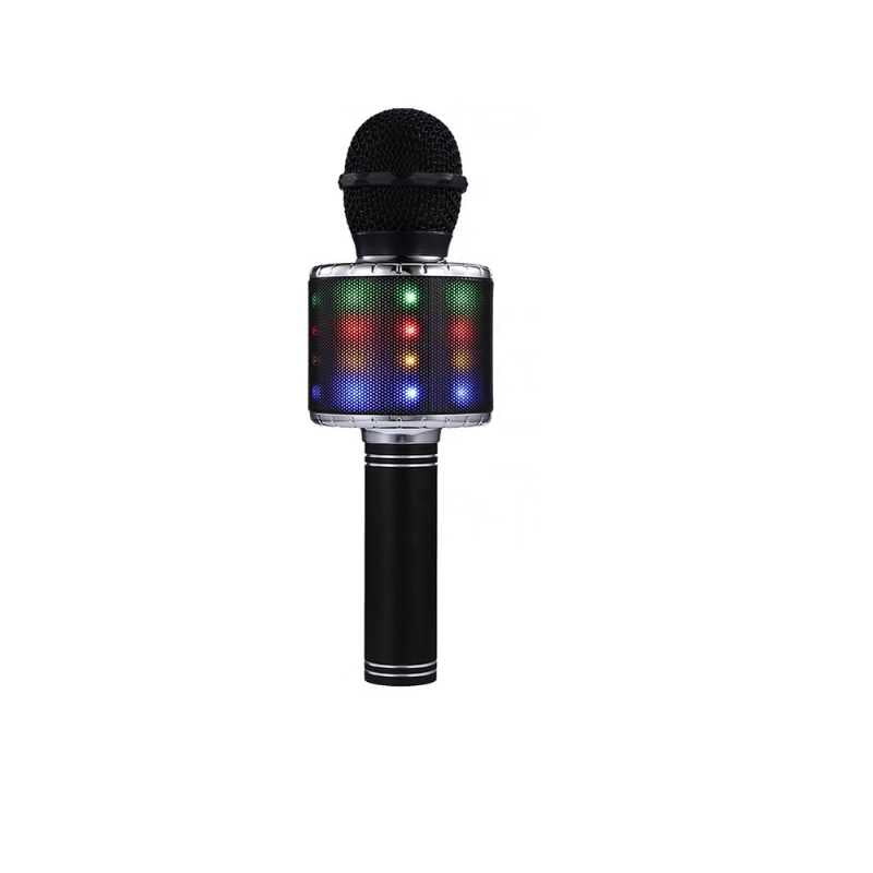 Micrófono Karaoke bluetooth con luces y efectos de voz