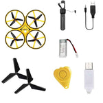 Cargar imagen en el visor de la galería, Dron cuadricóptero con luces LED Gadgets&amp;Fun con sensor de mano
