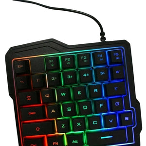Teclado gamer Gadgets & Fun una mano RGB