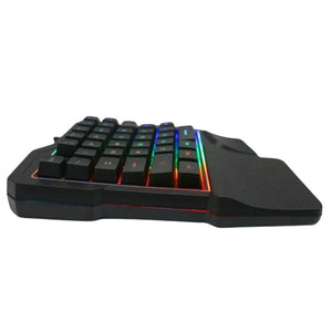 Teclado gamer Gadgets & Fun una mano RGB