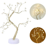 Cargar imagen en el visor de la galería, Lámpara LED en forma de árbol Gadgets&amp;Fun con ramas ajustables y pequeñas perlas
