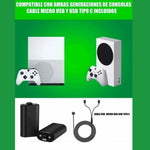 Cargar imagen en el visor de la galería, Kit de bateria recargable para control de videojuegos Xbox One Gadgets&amp;Fun 2800 mAh compatible con Xbox one, Xbox one x y Xbox one S
