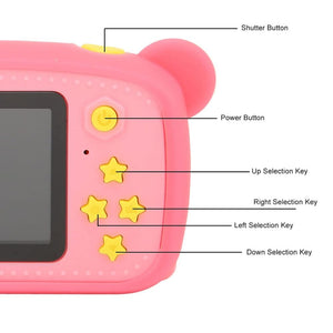 Cámara fotográfica digital con funda de oso Gadgets&Fun para niños