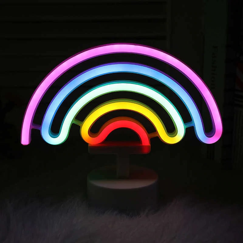 Lámpara led arcoíris tipo neón