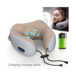 Cargar imagen en el visor de la galería, Almohada para cuello Gadgets&amp;Fun con masajeador integrado
