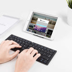 Cargar imagen en el visor de la galería, Teclado bluetooth inalámbrico plegable con batería recargable Gadgets&amp;Fun compatible con IOS, Android y Windows
